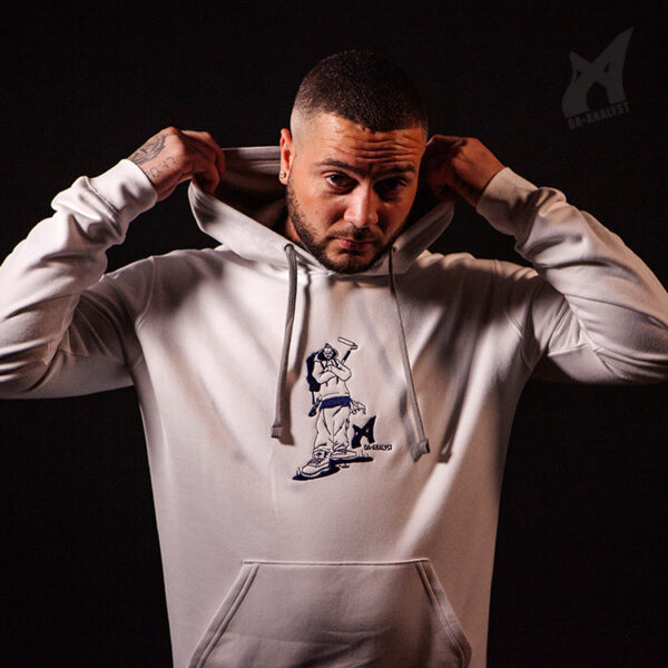 Hoodie_Percy Da Analyst | White hoodie